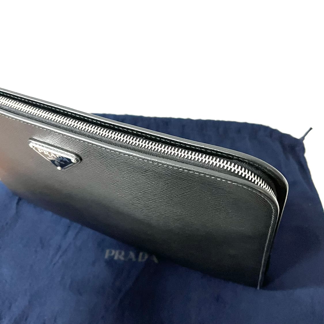 [S급/정품] 프라다 사피아노 클러치 백 블랙 가방 상품이미지6