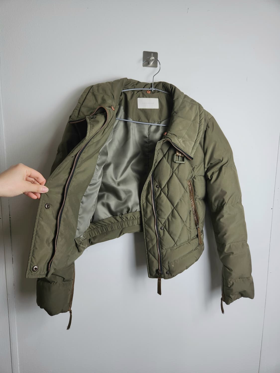 다운 퀼팅 하이넥 패딩 상품이미지7