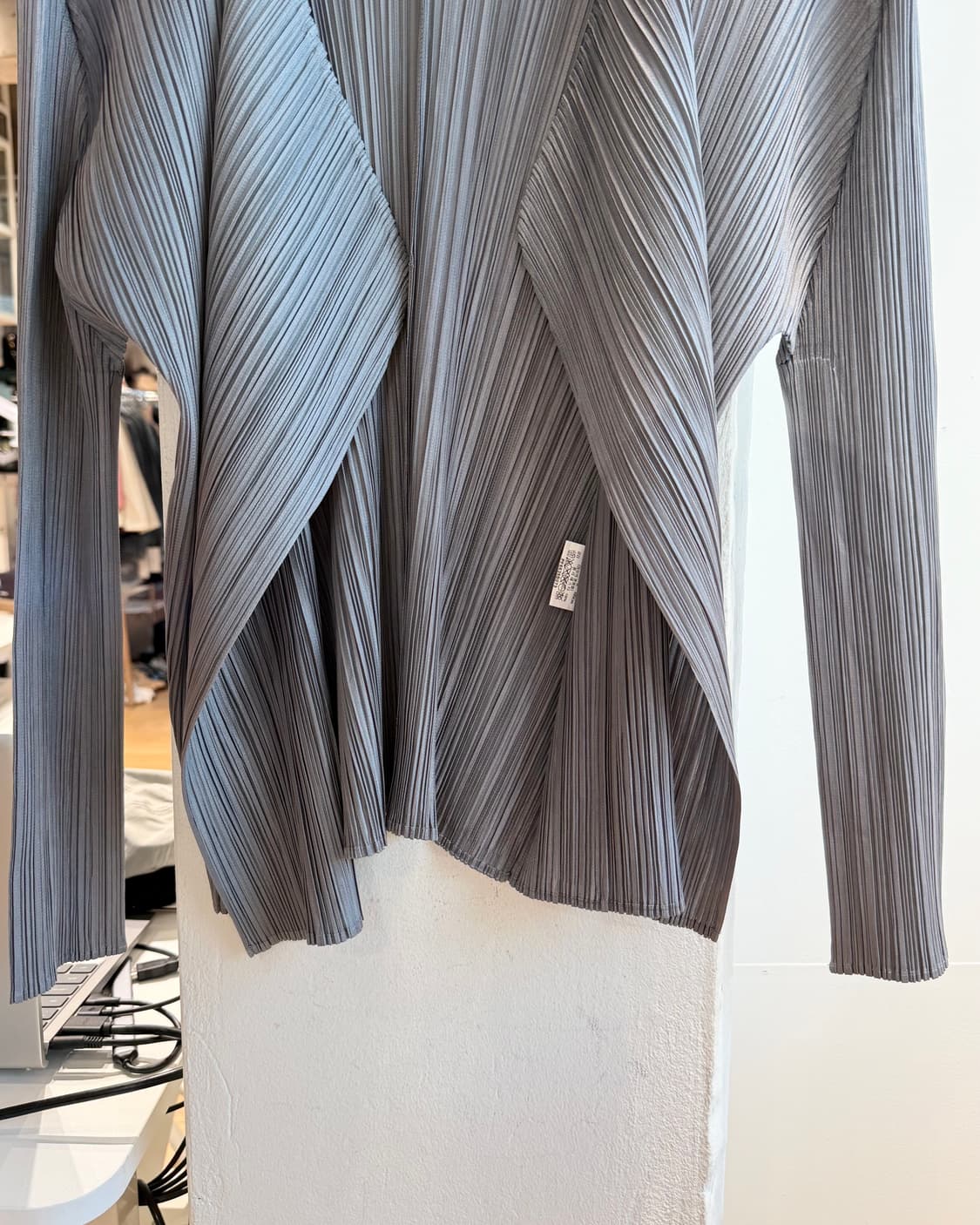 플리츠 플리즈 그레이 링컬 가디건  상품이미지5