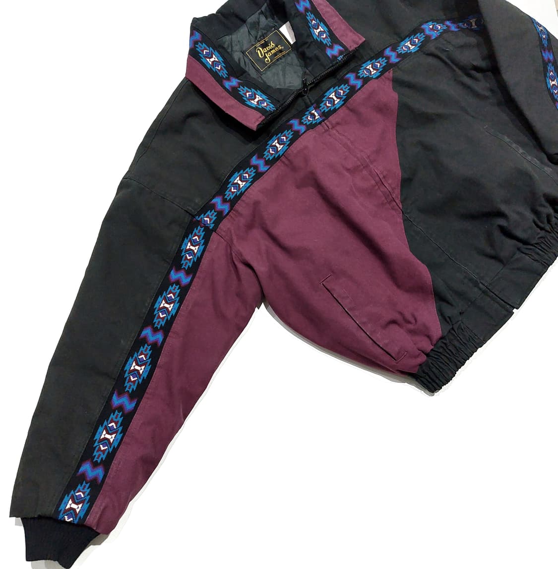 80s David James 아즈텍 봄버 자켓 L (110)산타페 상품이미지4