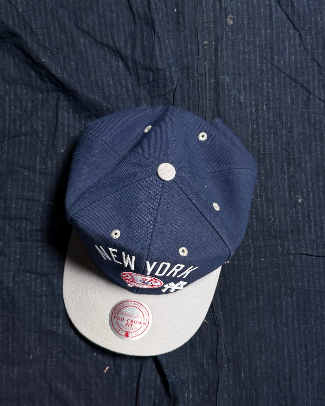 미첼앤네스 뉴욕 양키스 네이비 올인 2.0 어저스터블 햇 OS 상품이미지2