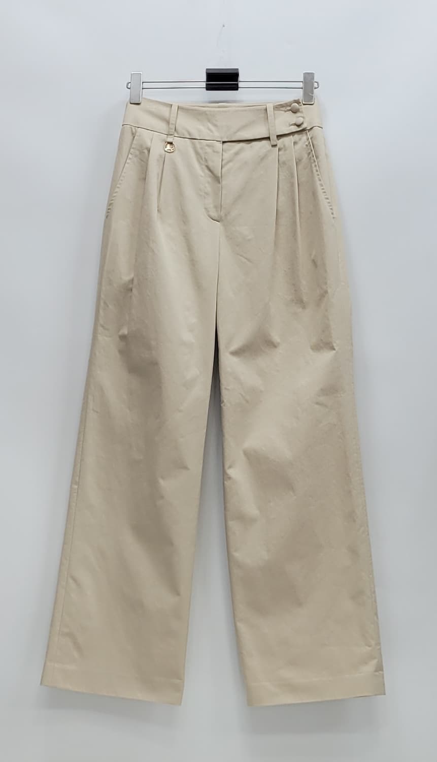 레티켓스튜디오 핀턱 와이드 팬츠 / 여 S 베이지
 상품이미지1