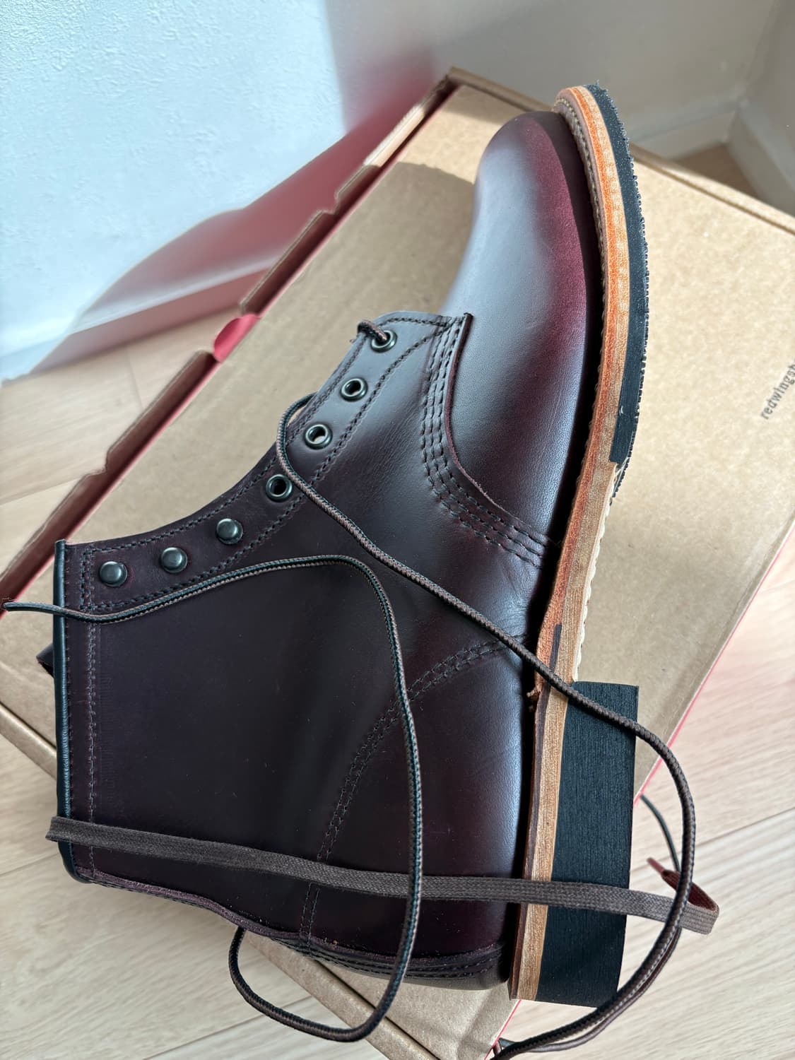 레드윙 벡맨 9419 블랙체리 9.5d 팝니다 상품이미지3