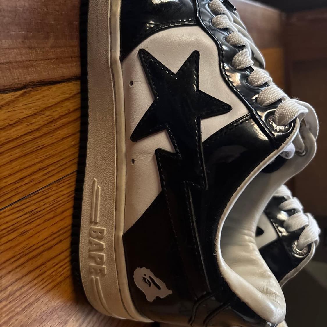 베이프 스타 로우 블랙 화이트 상품이미지2