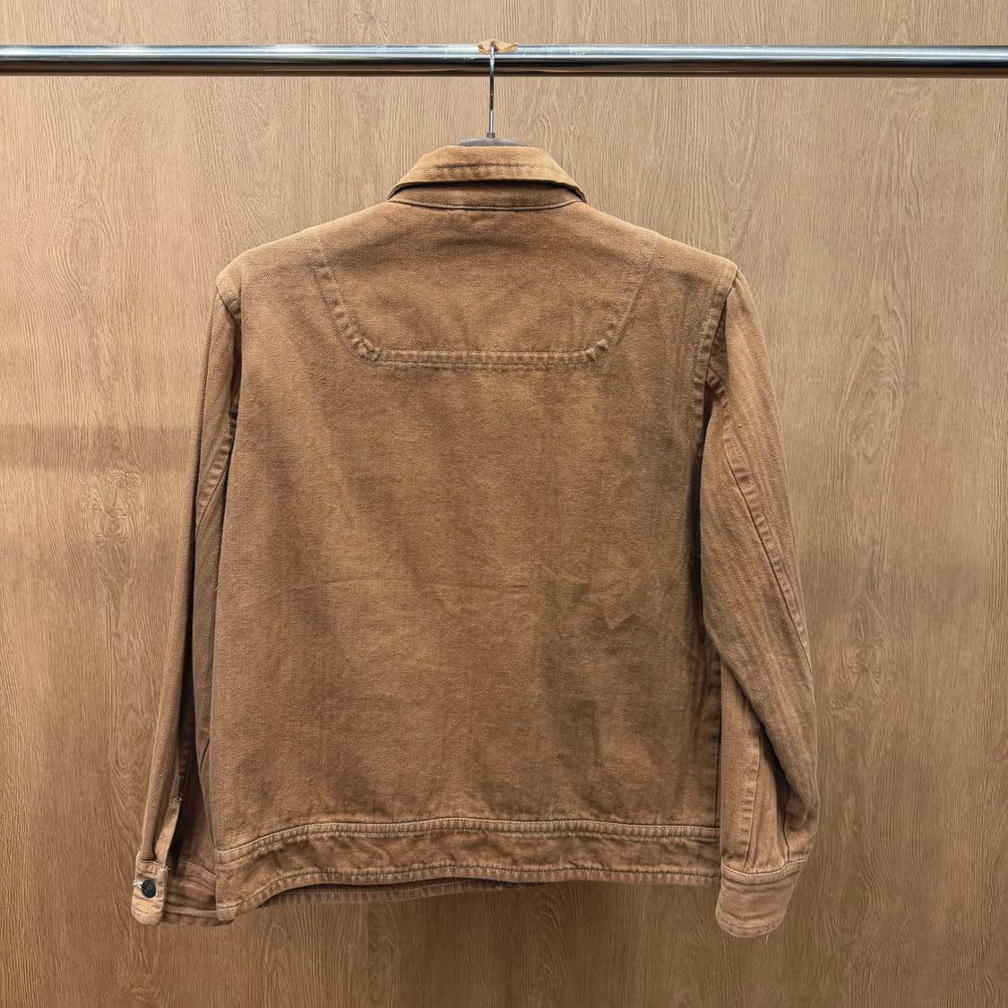 빈티지 코튼 자켓 멀티 플랩 포켓 디테일 레귤러핏 브라운 상품이미지3