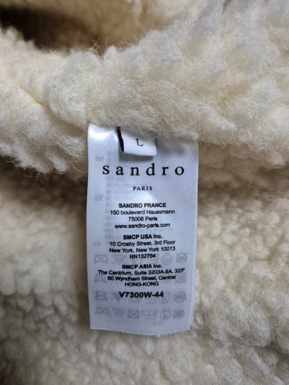 (L) 산드로옴므 코듀로이 시어링 자켓 상품이미지4
