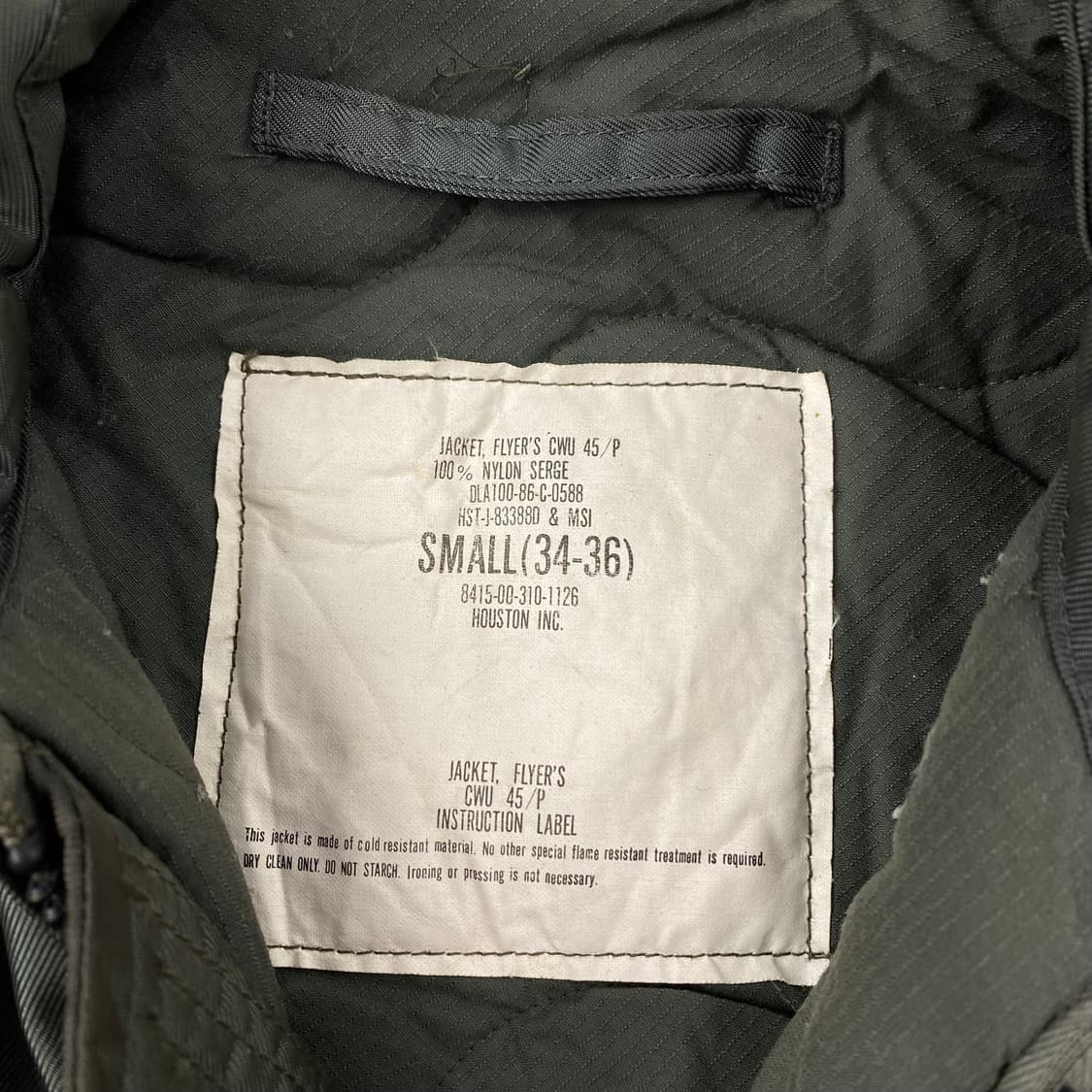 휴스턴 재팬 CWU 45/P 플라이트 탱커 자켓 (95) 상품이미지7