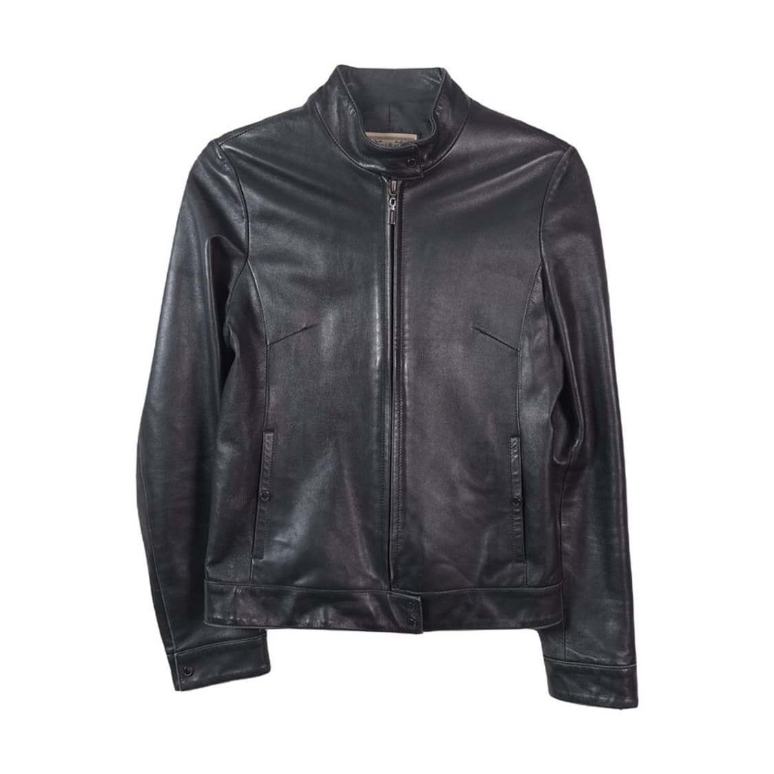 카시바디 천연 양가죽 싱글 하이넥 레더 자켓 55 상품이미지1