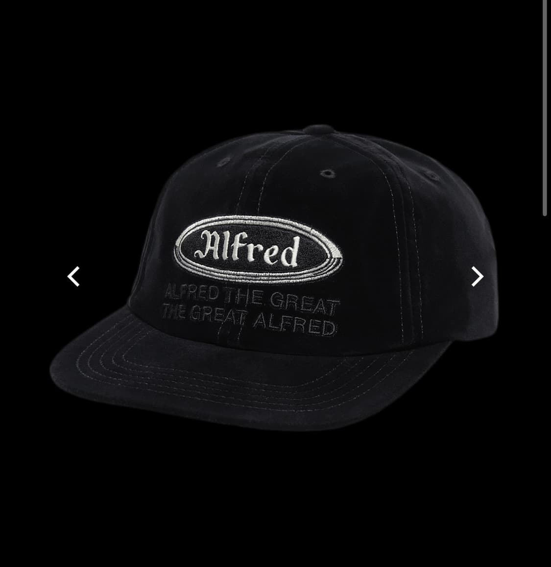 알프레드 FRED OG VELOUR CAP / BLACK 상품이미지5