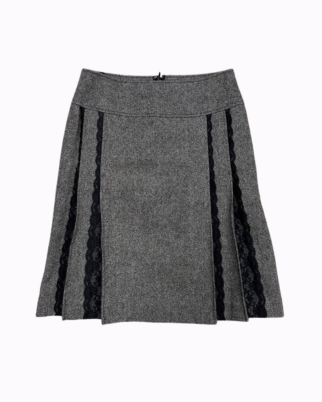 lace pleats wool skirt 상품이미지2