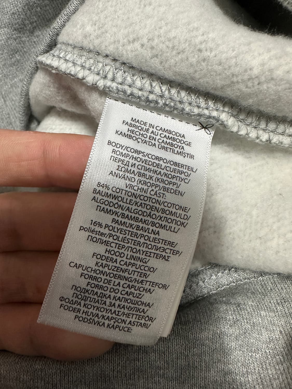 폴로랄프로렌 그레이 기모 후드집업 L 상품이미지4