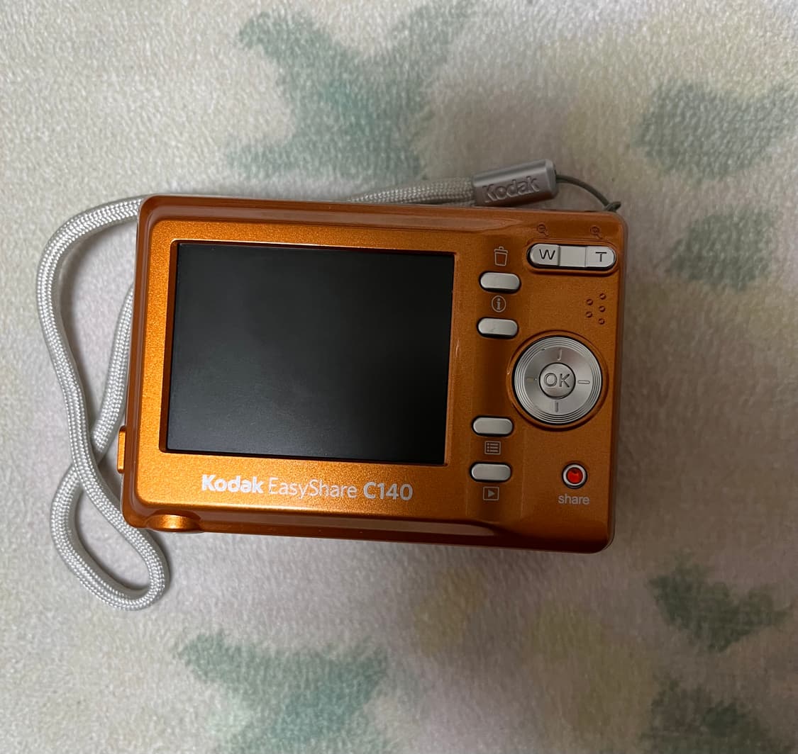 코닥 c140 레어 오렌지 상큼 빈티지 디카 카메라 상품이미지2