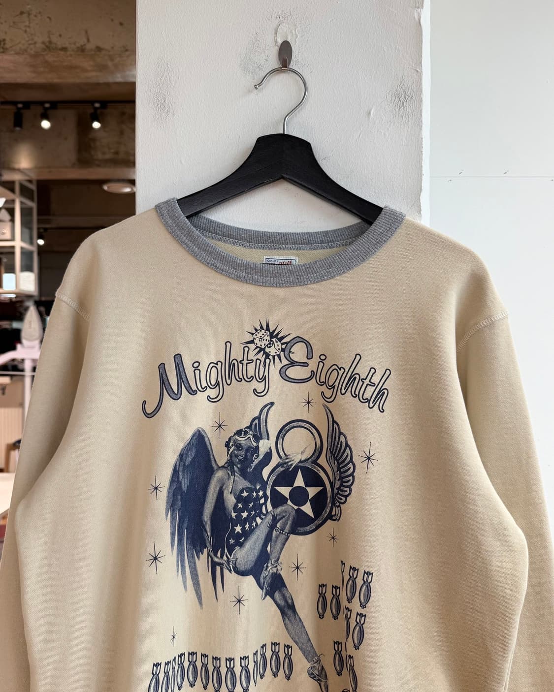 토이즈 맥코이 옐로우 밀리터리 에잇 스웻 셔츠 상품이미지3