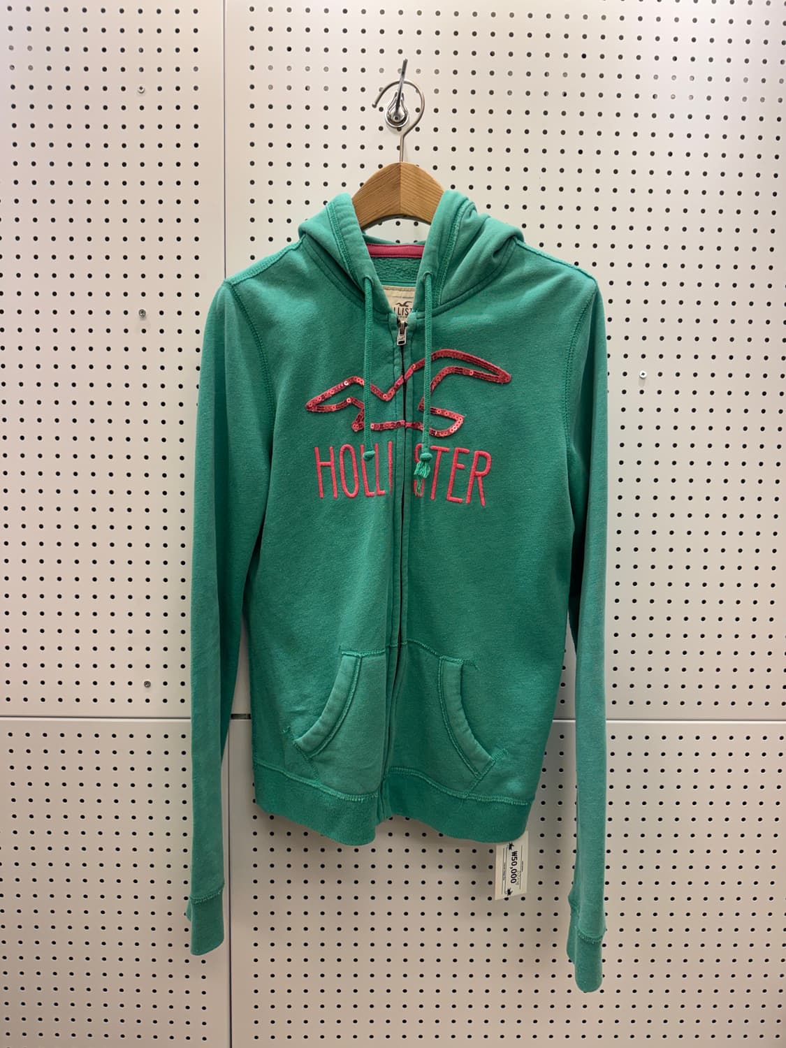 홀리스터 로고 후드집업 그린 U403 상품이미지2