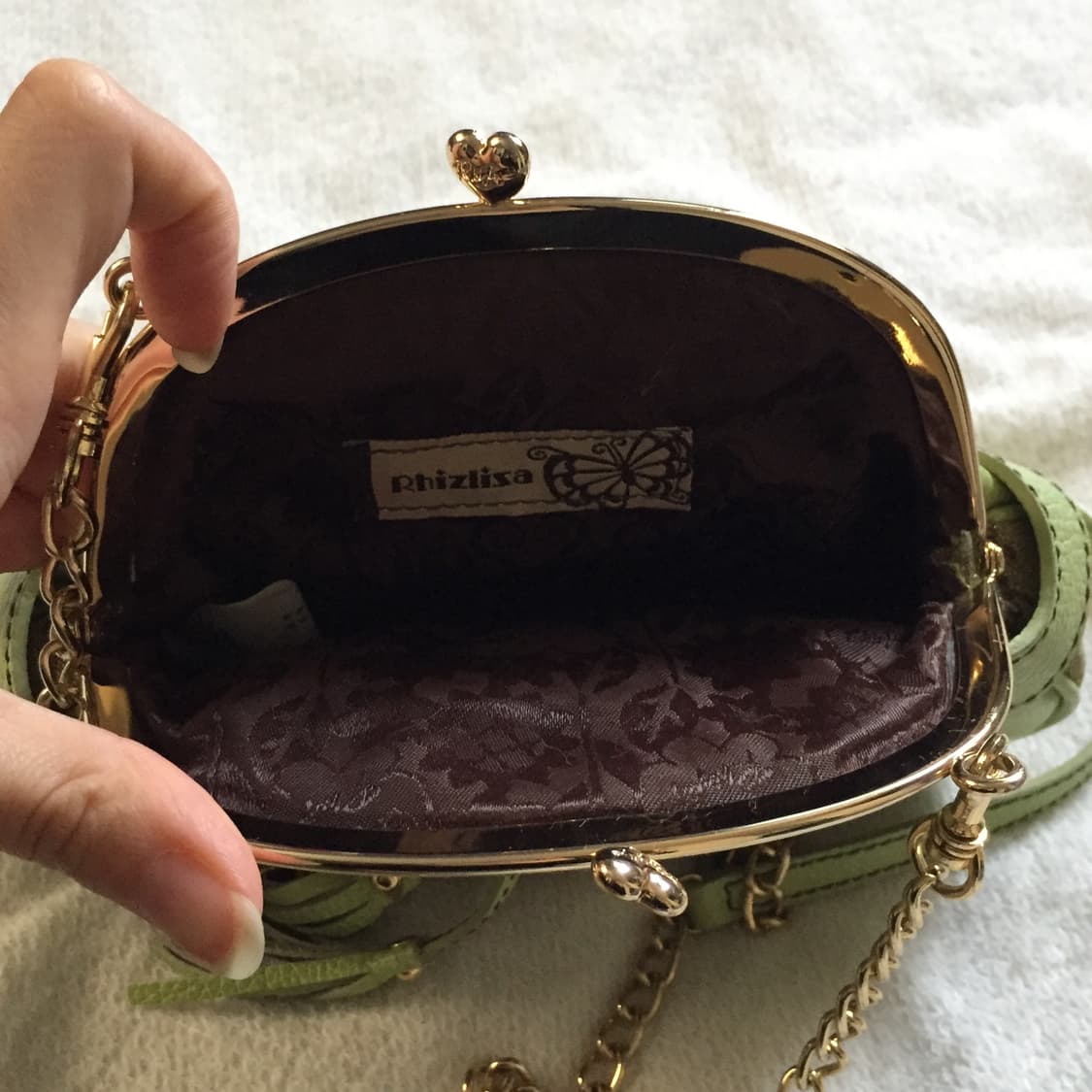 Liz lisa 갸루 글리터 소가죽 클러치 미니 체인백 상품이미지5