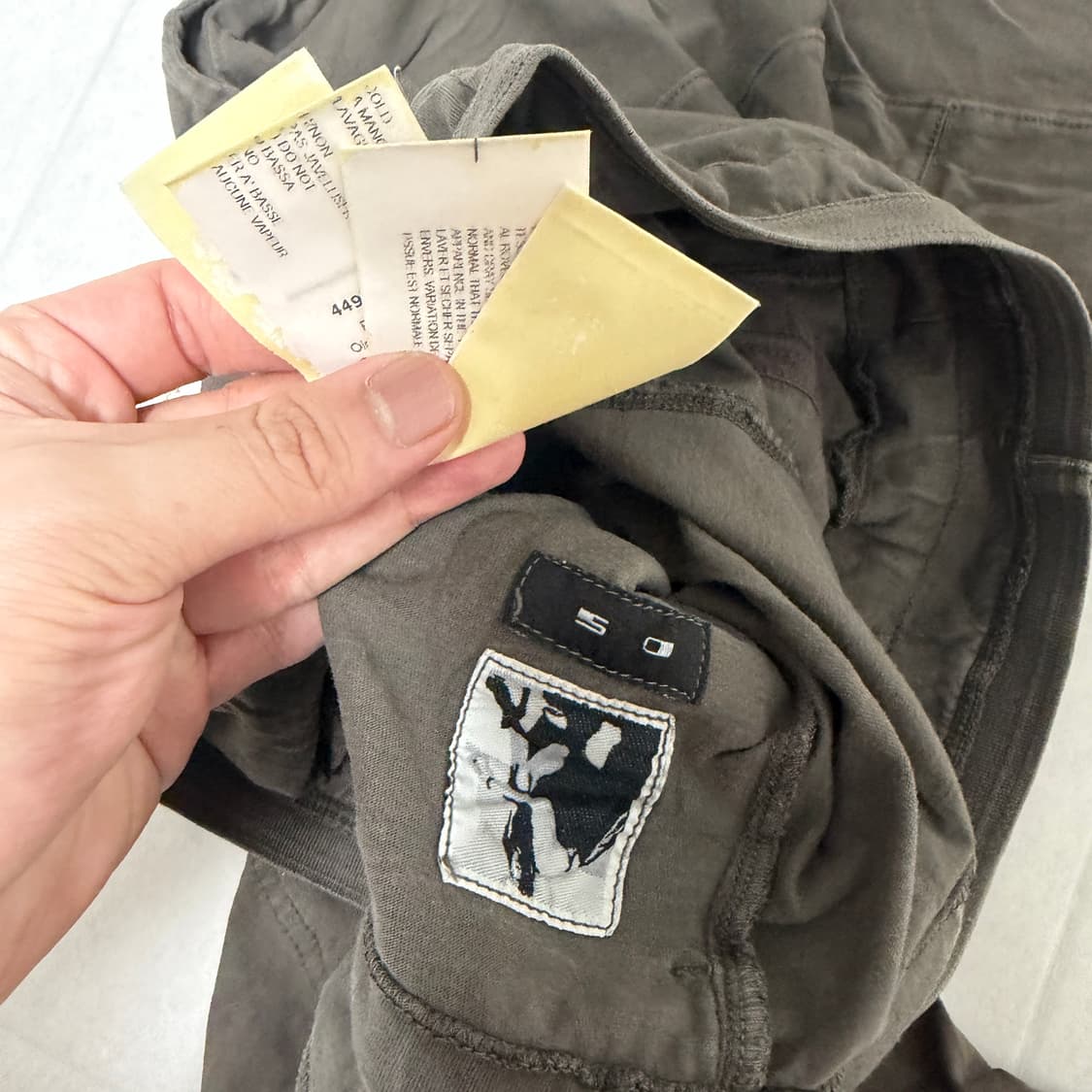 [국내, xs ] 릭오웬스 다크쉐도우 배기 팬츠 카키 브라운 상품이미지5