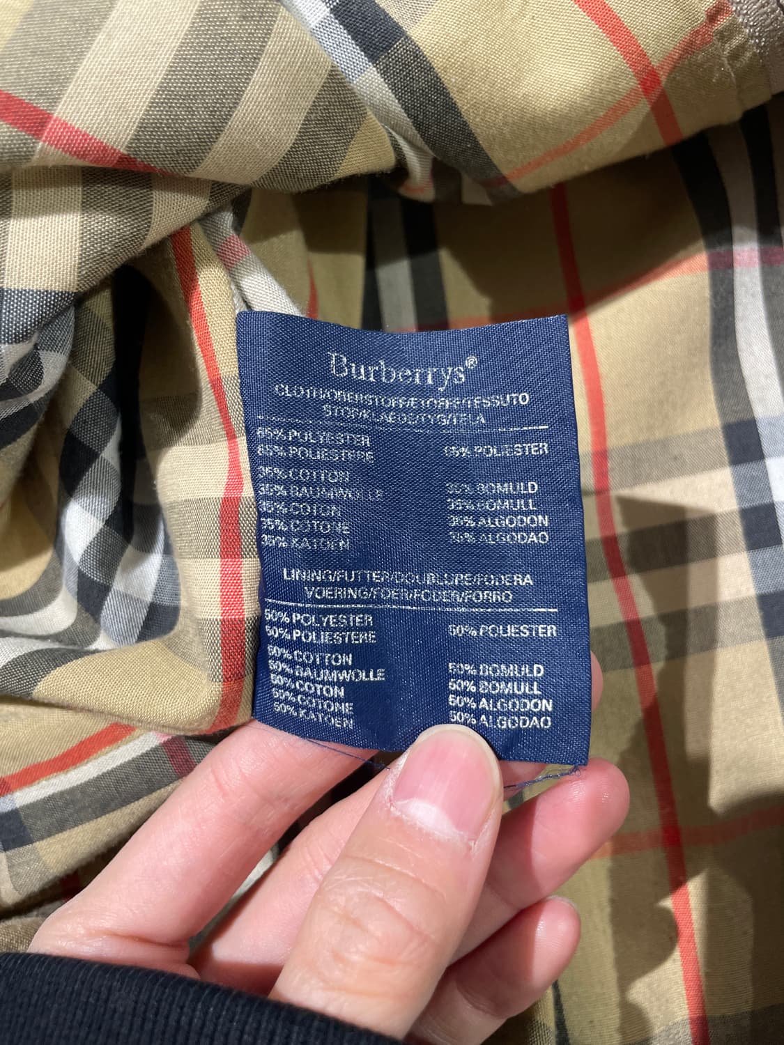 버버리 라이트 베이지 히든 집업 블루종 자켓 상품이미지8