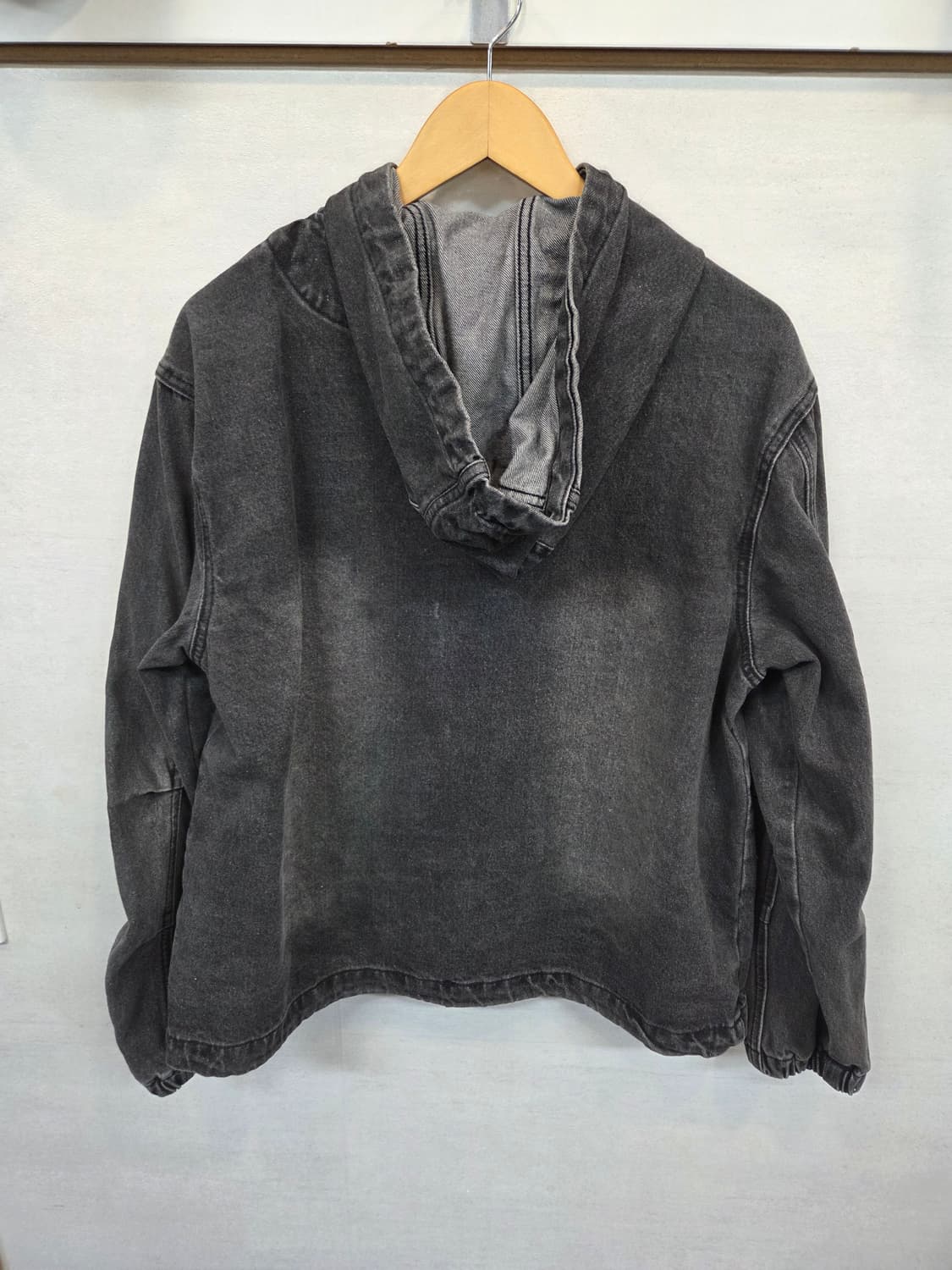 디미트리블랙 페이드워싱 데님 투웨이 후드자켓 m 상품이미지2