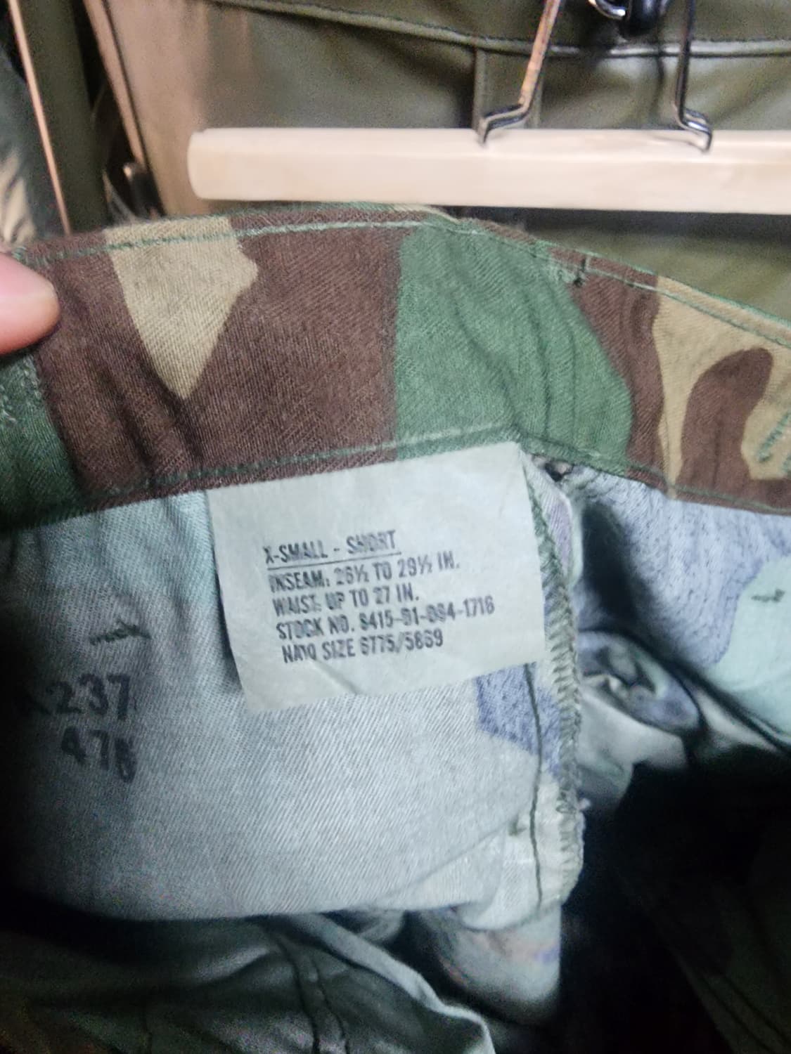 미군 오리지널 우드랜드 전투복 하의 BDU 팬츠 상품이미지2