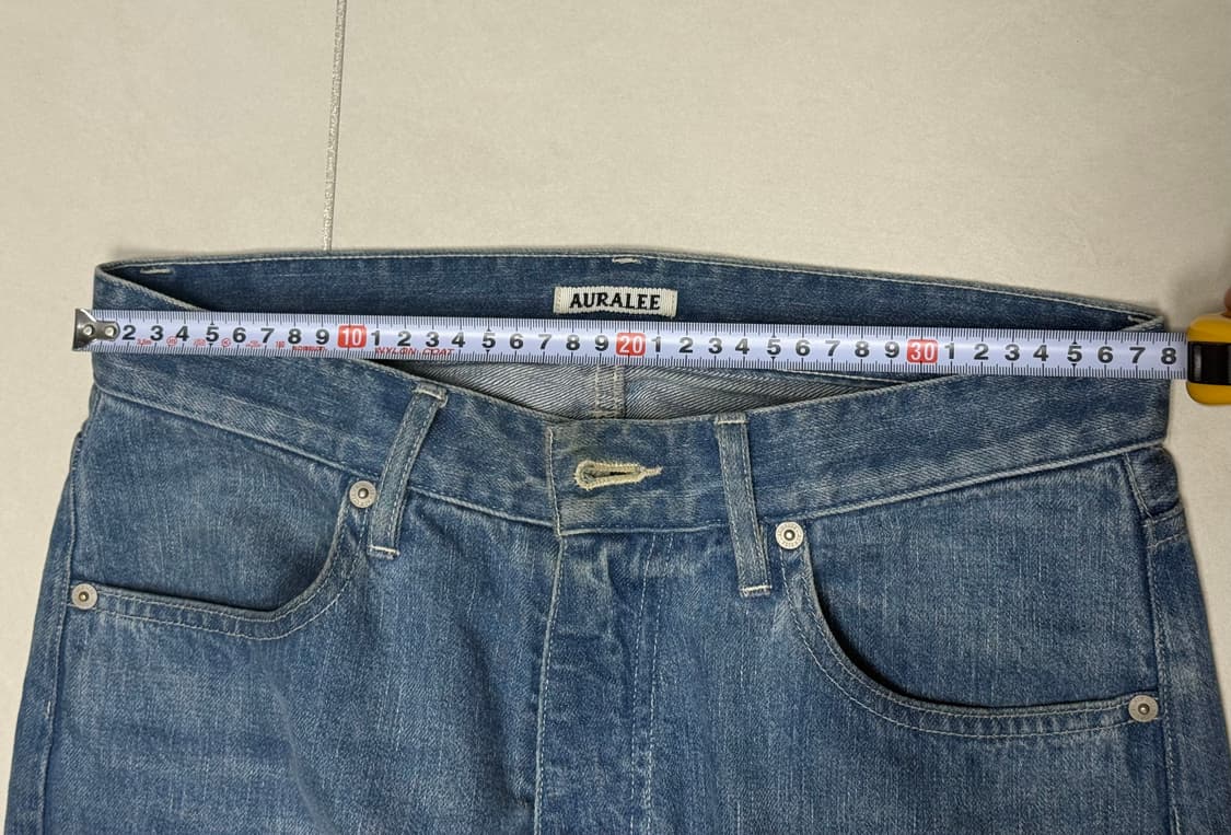 [2/29size] 24ss 오라리 셀비지 라이트 데님(라이트 인디고) 상품이미지2