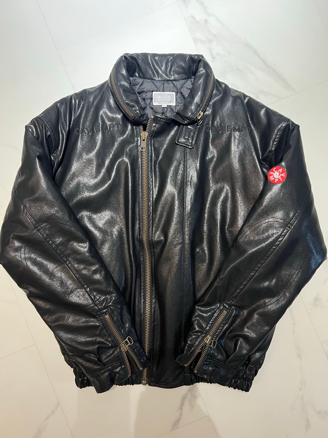 카브엠트 c.r 레더 자켓 L 상품이미지1