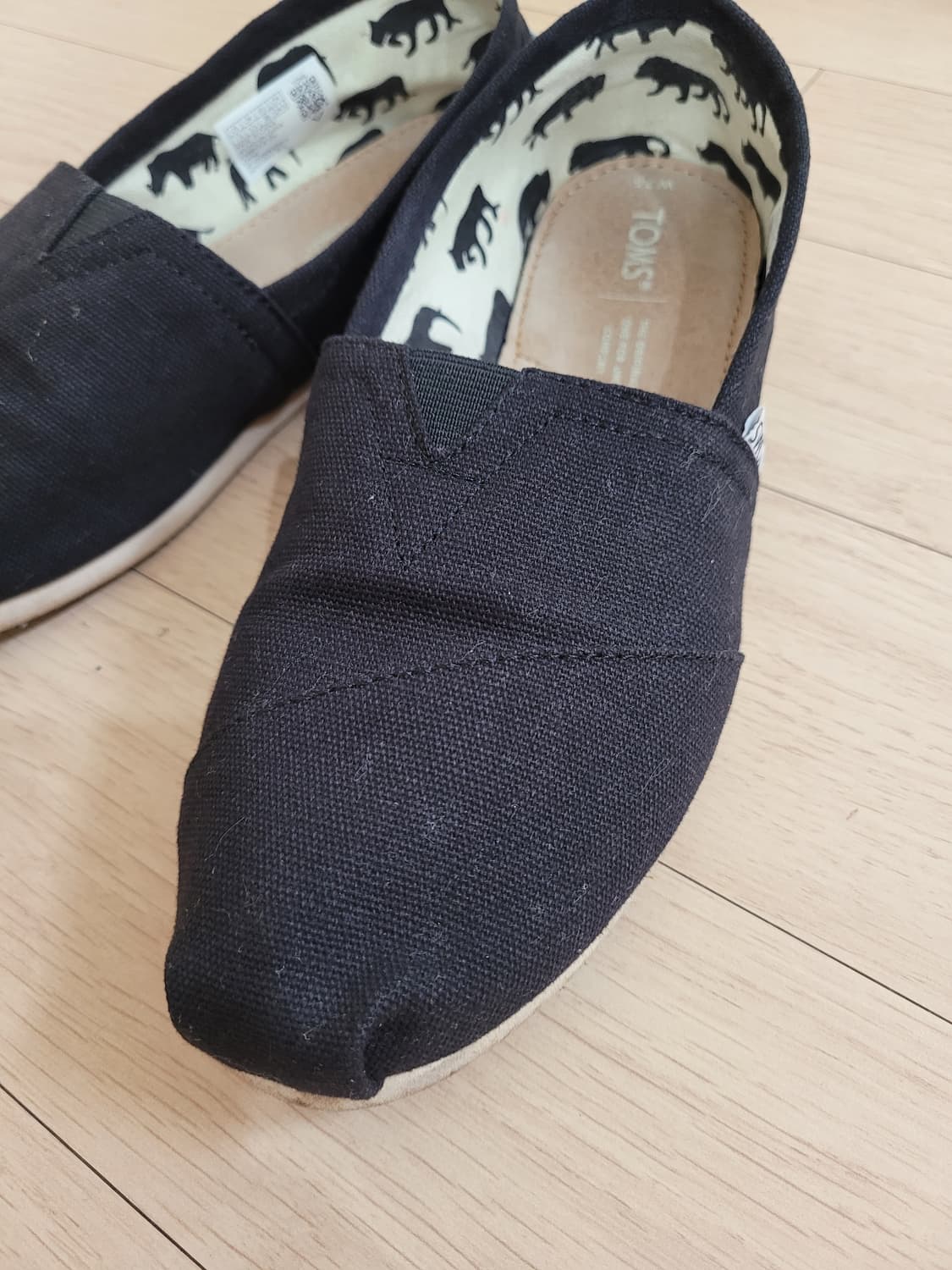 탐스 TOMS 알파가타 캔버스 슬립온 245 블랙 상품이미지5