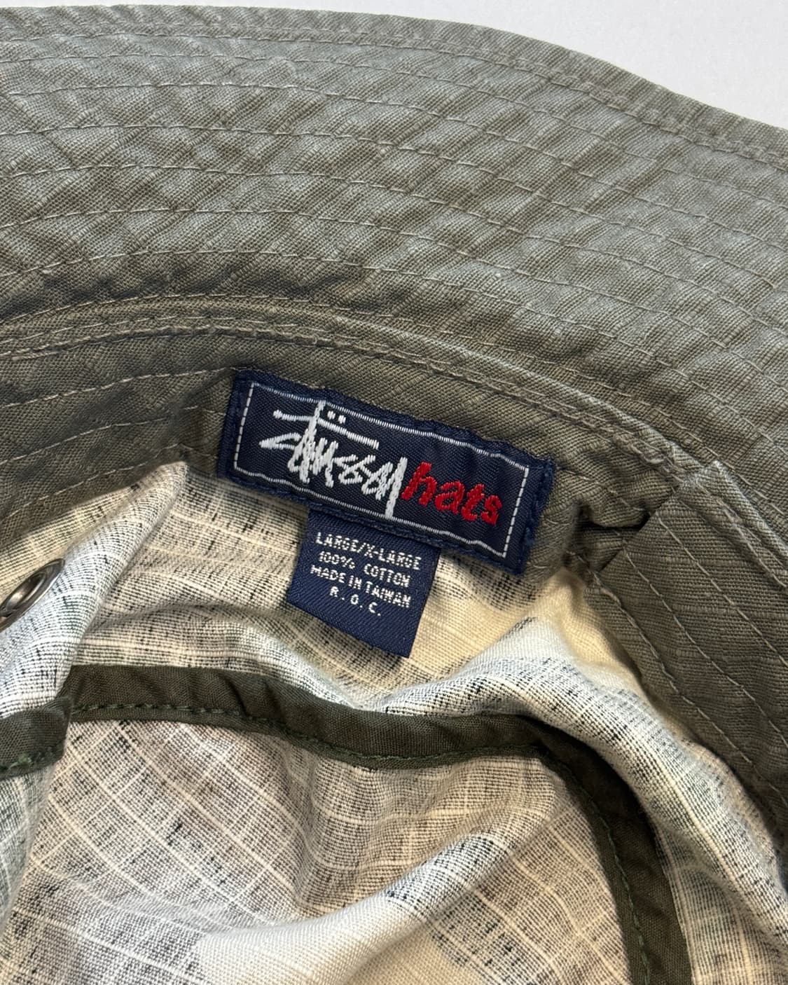 90s 스투시 립스탑 카모 버킷햇 상품이미지2