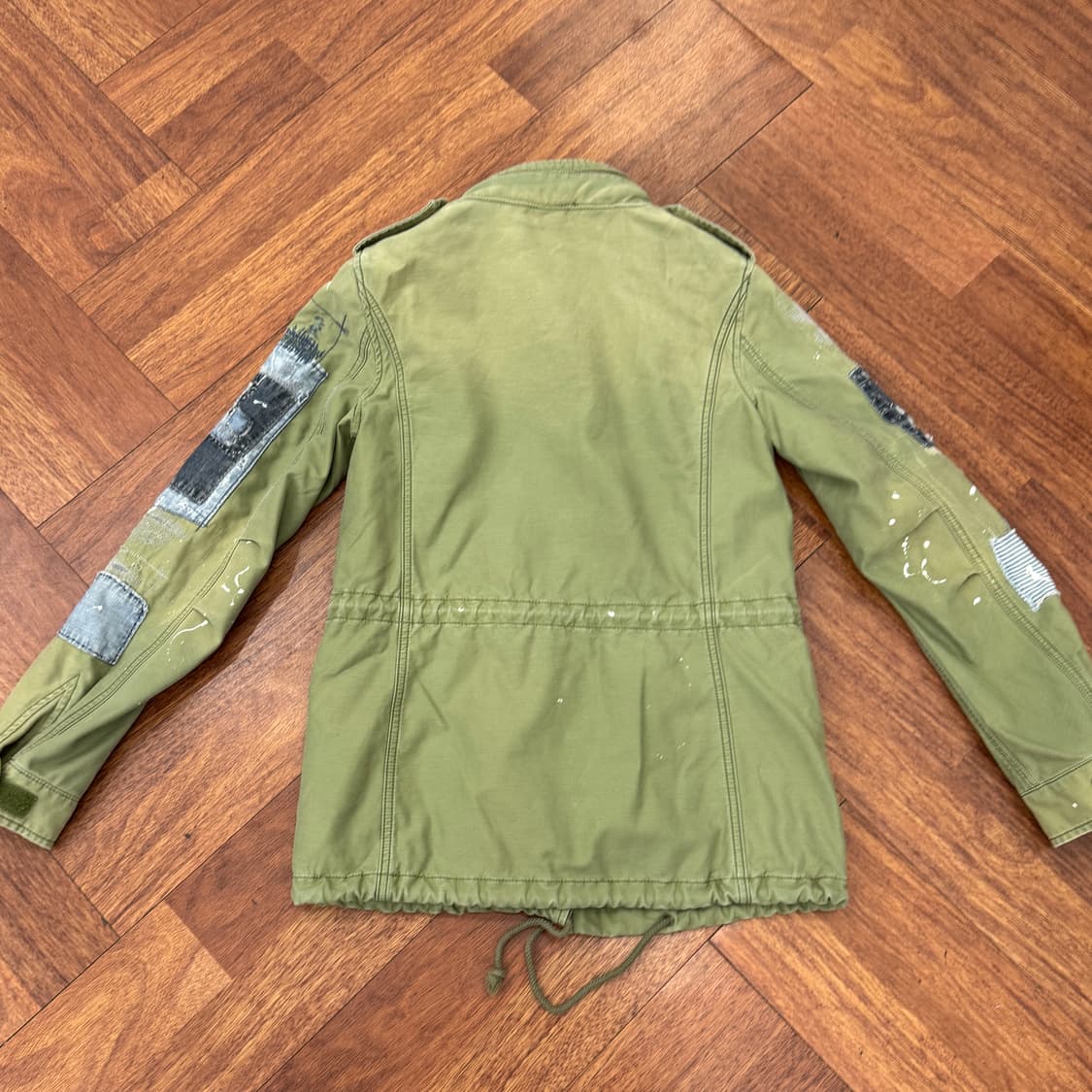 여성용 XXS 폴로 랄프로렌 데님앤서플라이 패치워크 야상 필드 자켓  상품이미지2