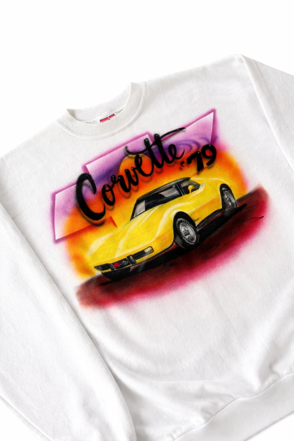 80s HANES 에어 브러쉬 스웻셔츠 L 상품이미지2