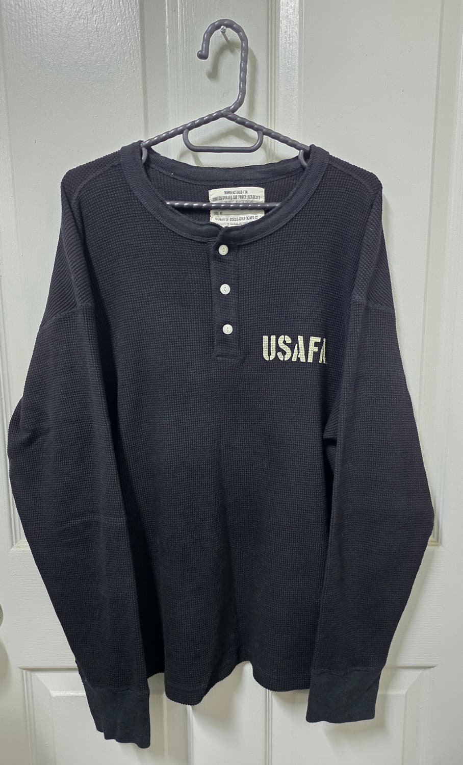 디스커스애슬레틱 USAFA 와플 헨리넥 L사이즈 상품이미지1