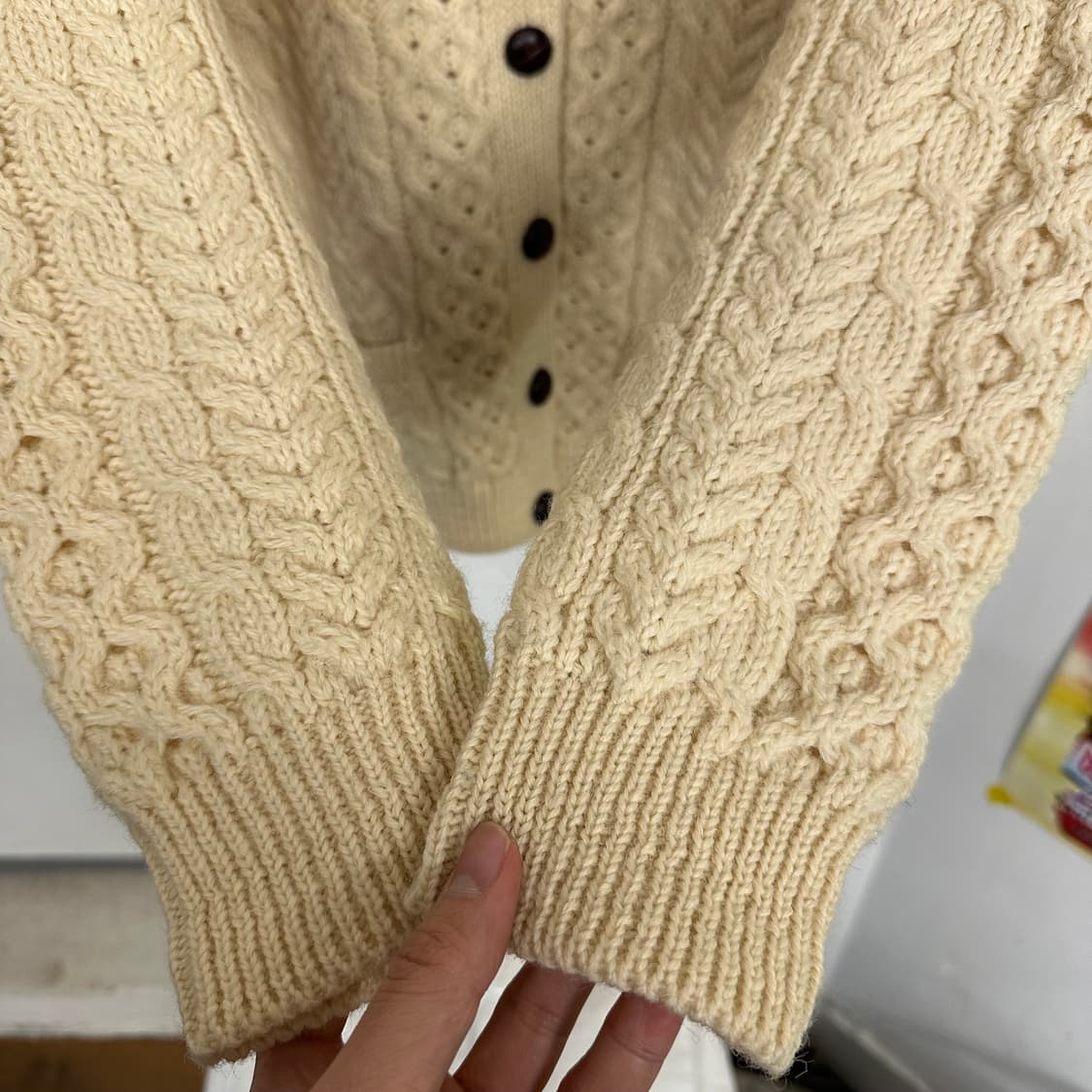아란 케이블 니트 가디건 상품이미지8