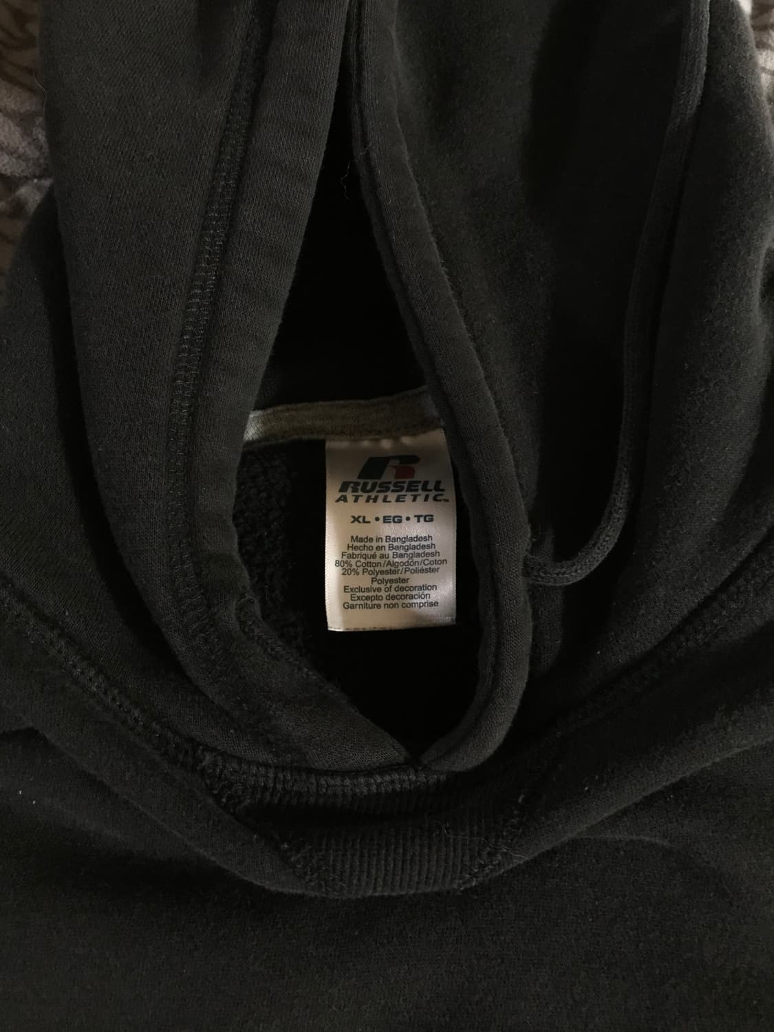 러셀 빈티지 후드티 블랙 Russell vintage hoodie 상품이미지8