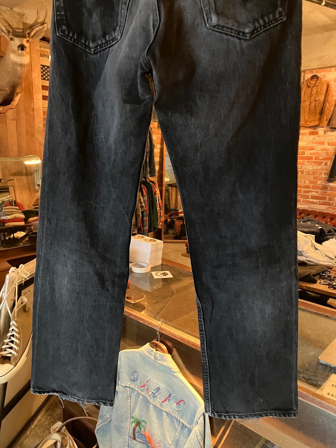 90s USA Levis 501 0660 Black Denim Pants 상품이미지7