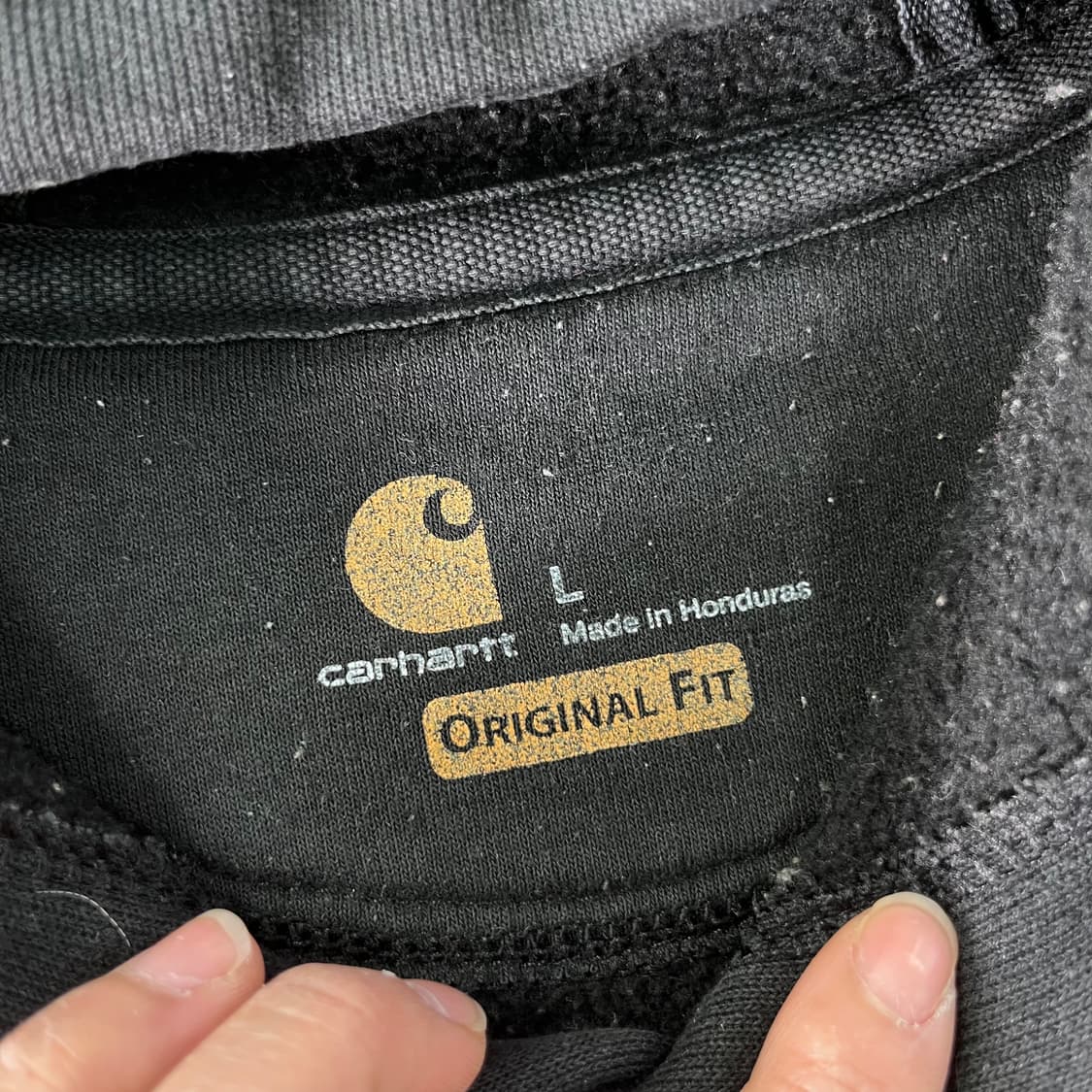 105 칼하트 사이드라인 블랙 후드티 상품이미지2