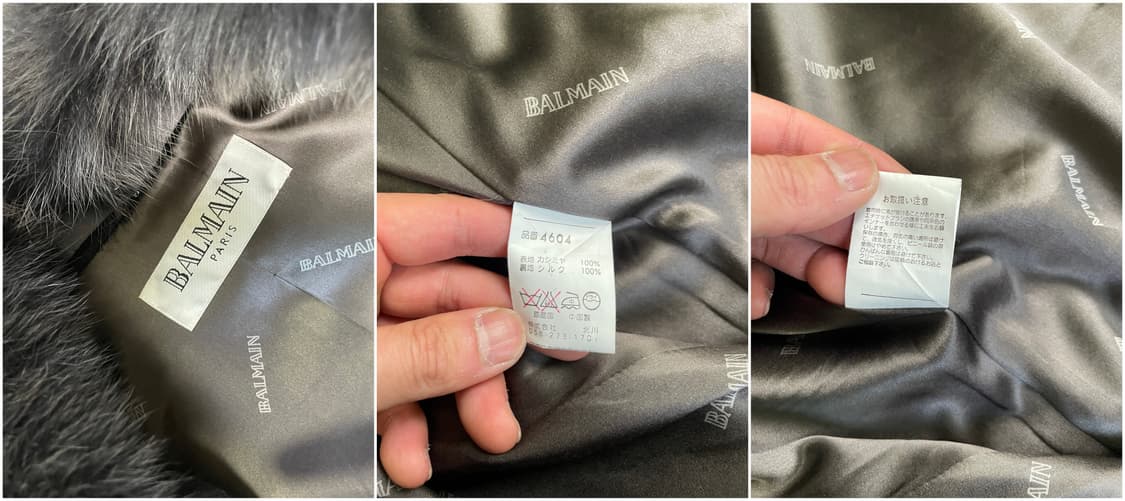 발망 폭스 퍼 칼라 캐시미어 롱 코트 J03490 상품이미지10