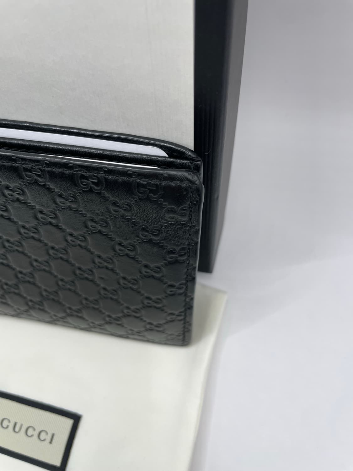 구찌 마이크로시마 반지갑 블랙 상품이미지3