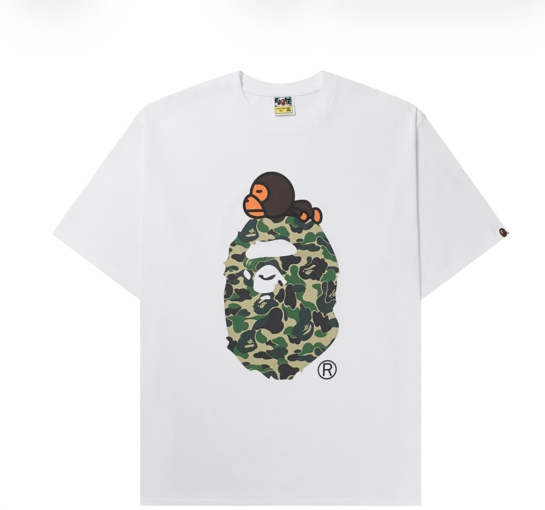 베이프ABC 카모 마일로 온 빅 에이프 티셔츠 상품이미지1
