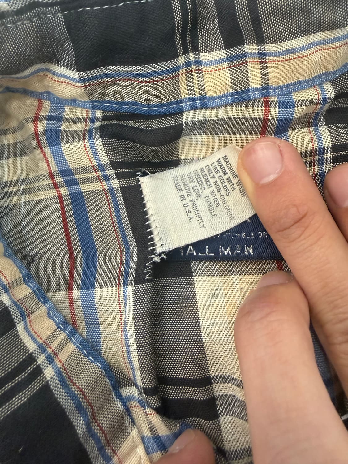 Wrangler 빈티지 웨스턴 셔츠 블랙 베이지 체크 반팔 상품이미지7