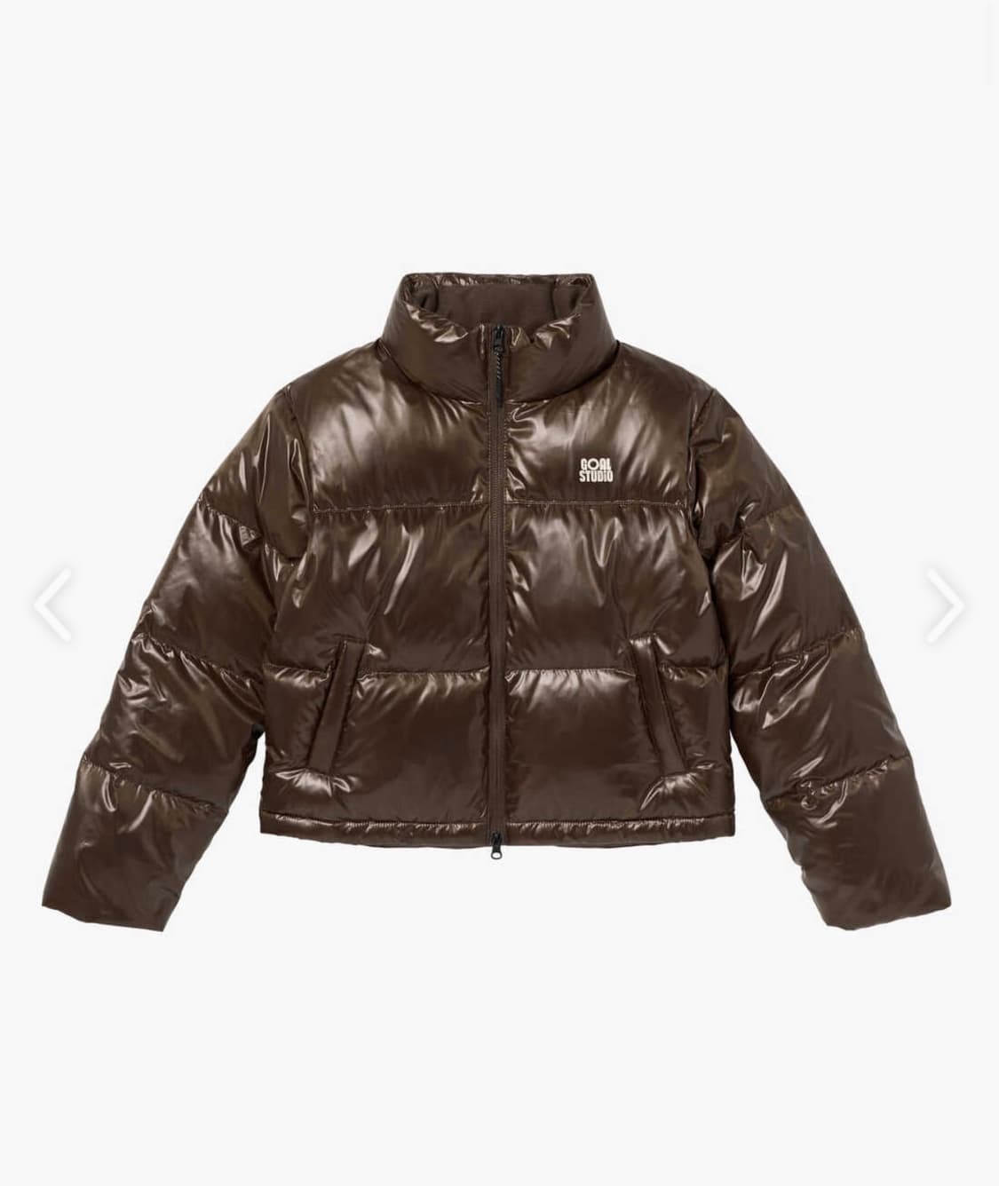 골스튜디오 여성 하이글로시 숏패딩 S 상품이미지1