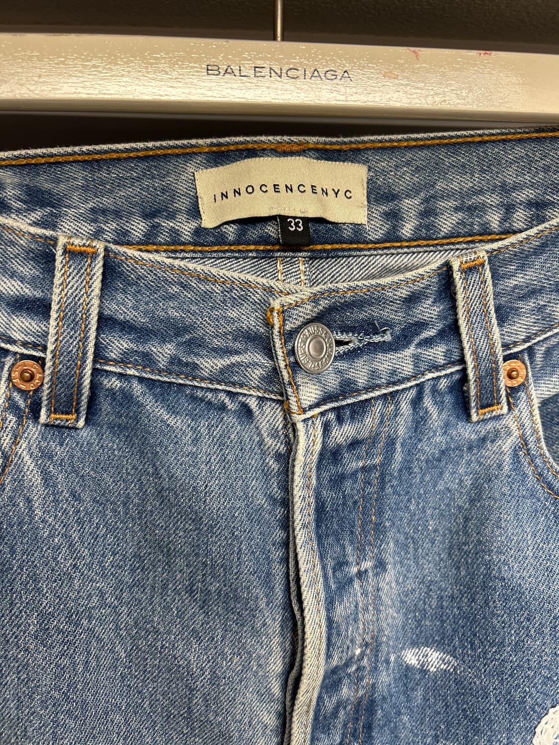 INNOCENCE NYC 이노센스NYC 자수 리메이크데님 팬츠 33 상품이미지6