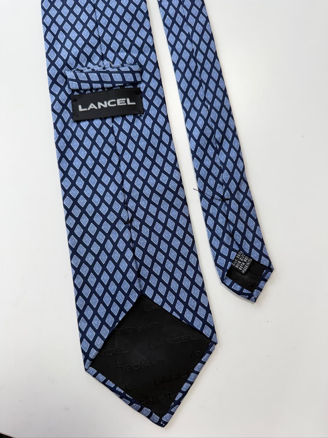 란셀(LANCEL) 패턴 실크 넥타이 9.3cm 상품이미지5
