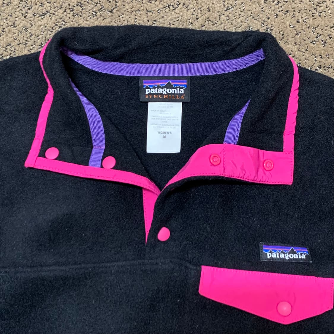 Patagonia 신칠라 스냅티 블랙/핑크 w(m) 상품이미지5