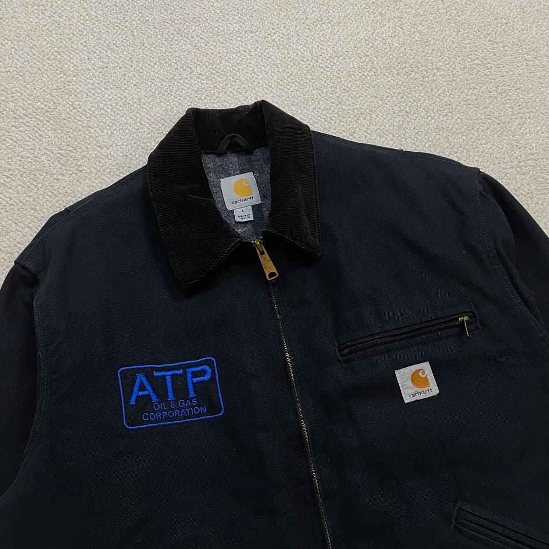 칼하트 Carhartt USA j001 디트로이트 자켓 블랙 상품이미지3
