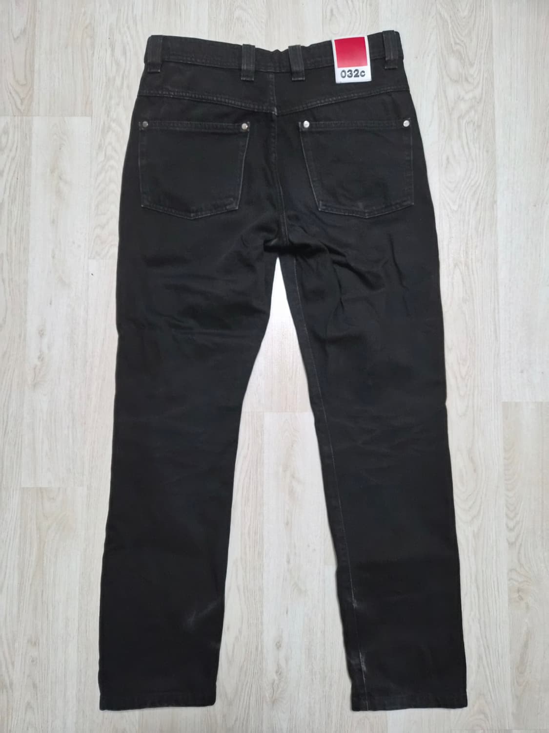 032c 워시드 스트레이트 블랙 데님 상품이미지2