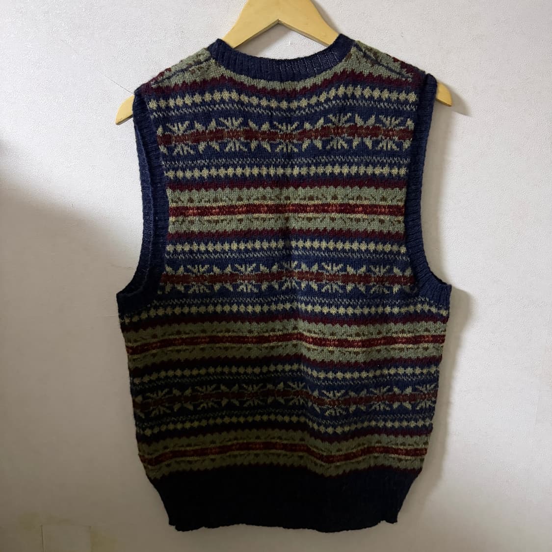 폴로 랄프로렌 알파카 울 체크 니트 베스트 M (95정도) 상품이미지7