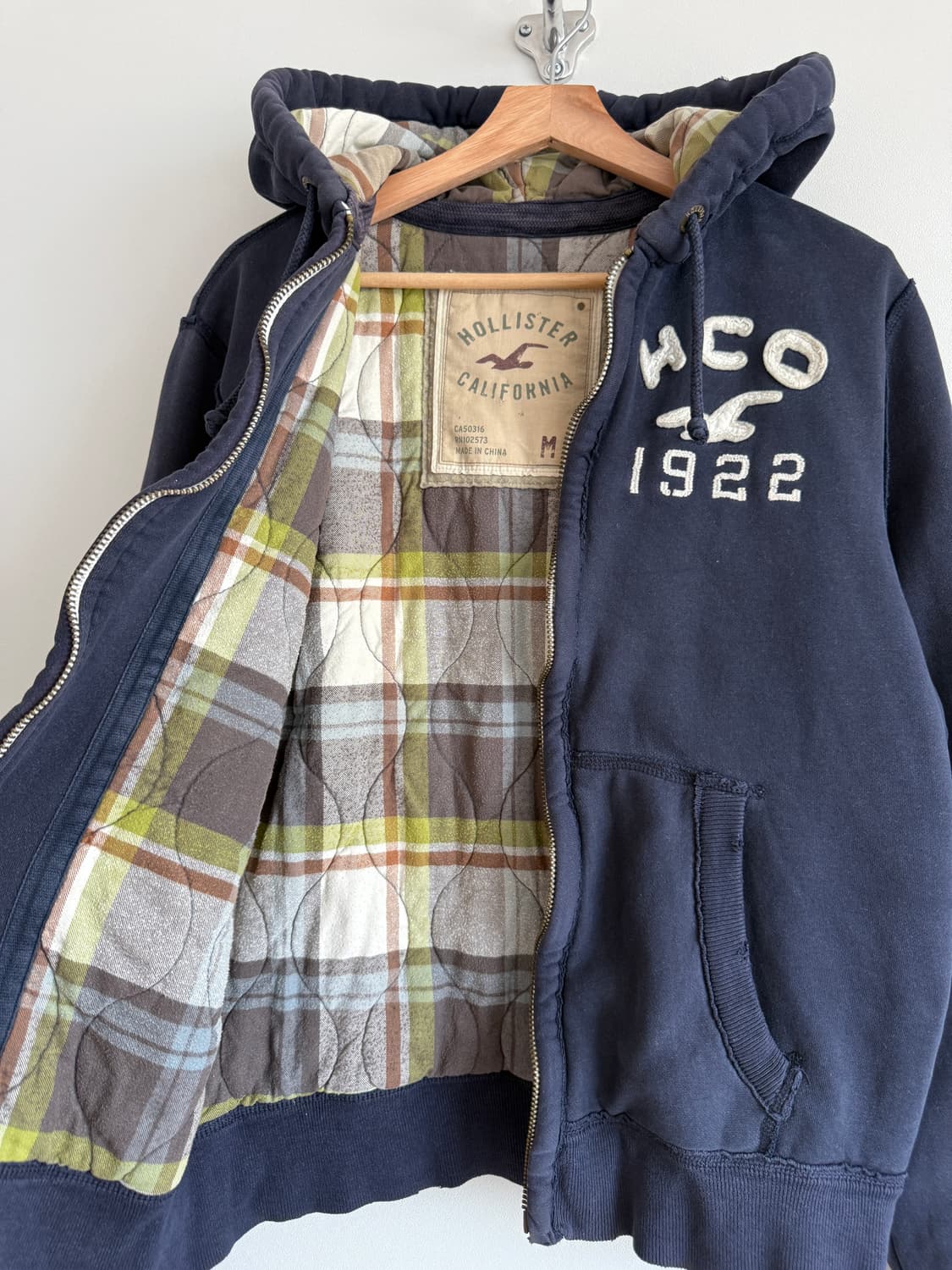 홀리스터(HOLLISTER) 헤비 후드집업 상품이미지6
