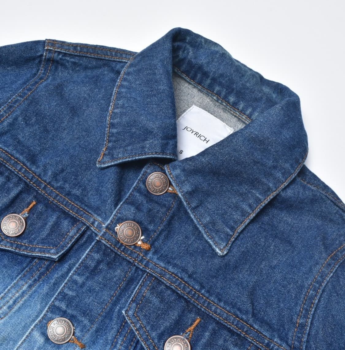 조이리치 빈티지 구제 데님자켓 청자켓 S M25052035 상품이미지3