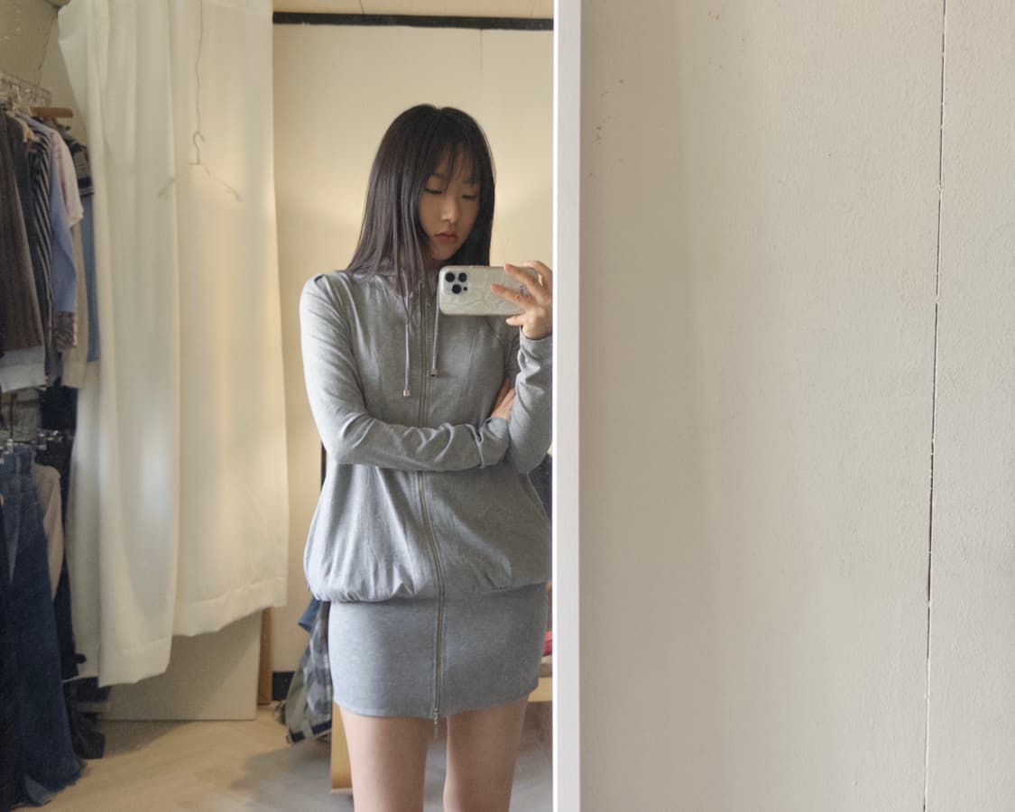 [FOXEY FGURL] crease two-way hoodie 상품이미지3