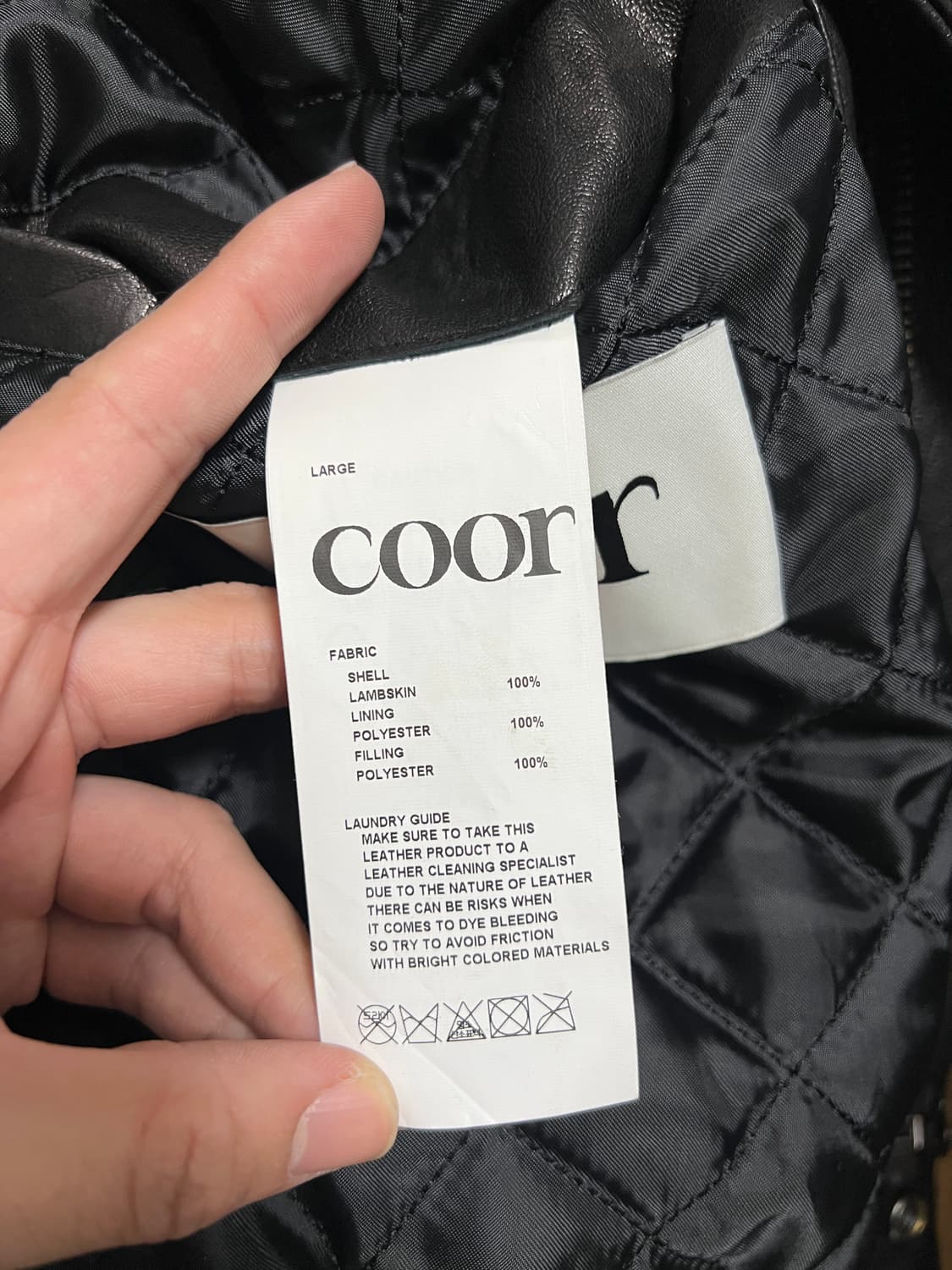 택포38) 쿠어 베지터블 레더 A-2 자켓 L 상품이미지5