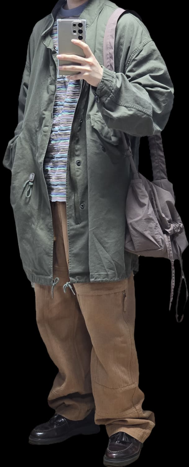 아웃스탠딩 피쉬테일 파카 올리브 상품이미지6